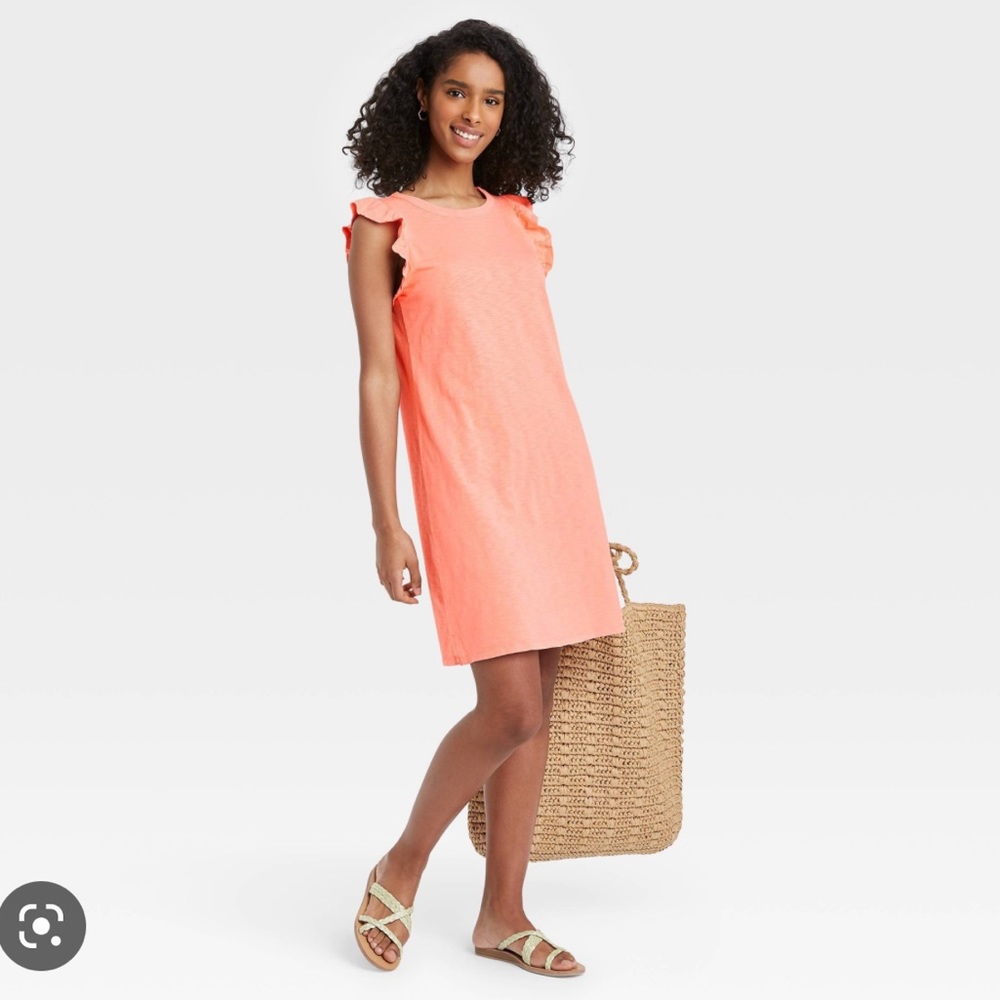 Universal Thread Ruffle Sleeve Shift Dress